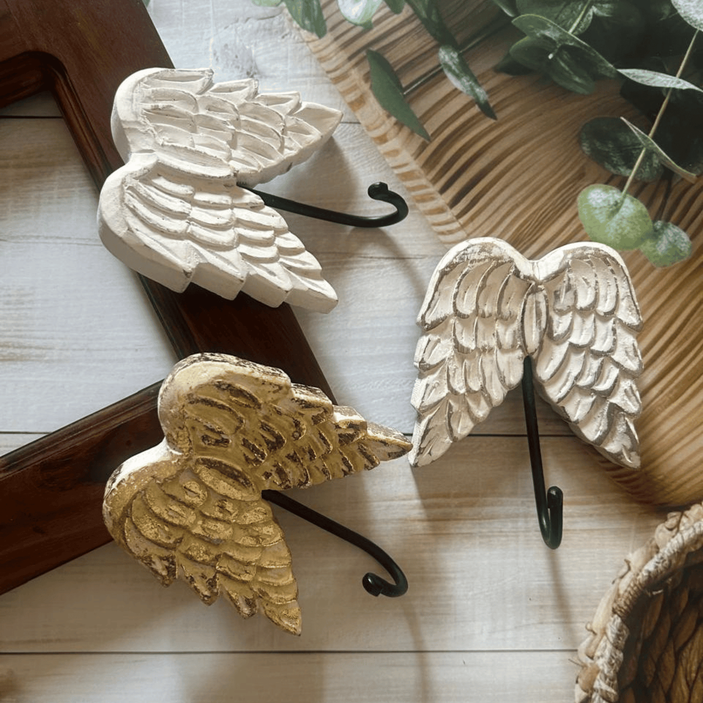 Angel wing all hook hand made & hand painted