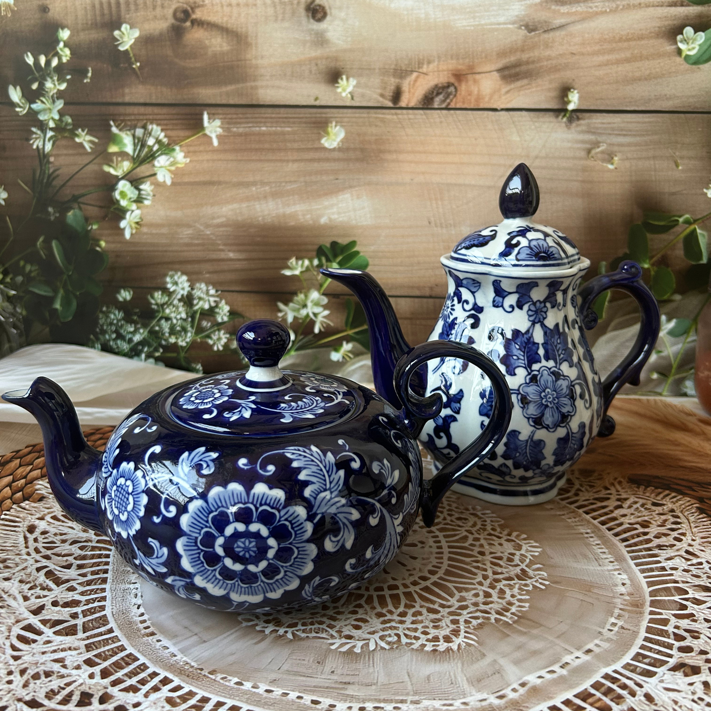 Blue Ceramic Teapot