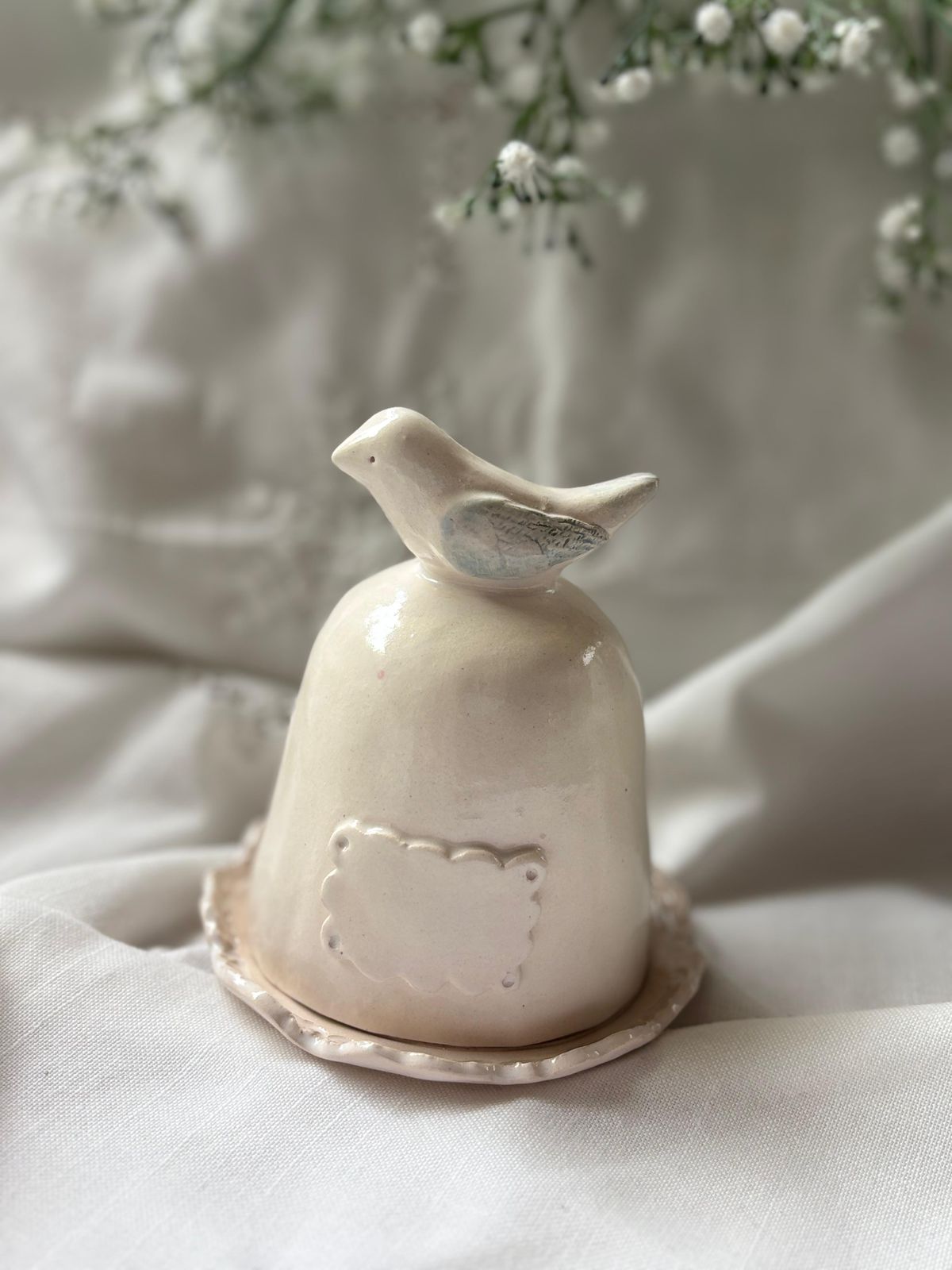 Butter Cube Holder – Handmade Studio Ceramic Butter Dish with Lid