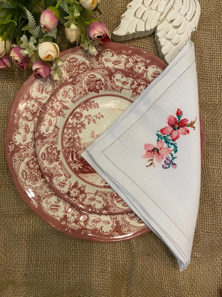 Hand Embroidery Dinner Napkins Set of 6
