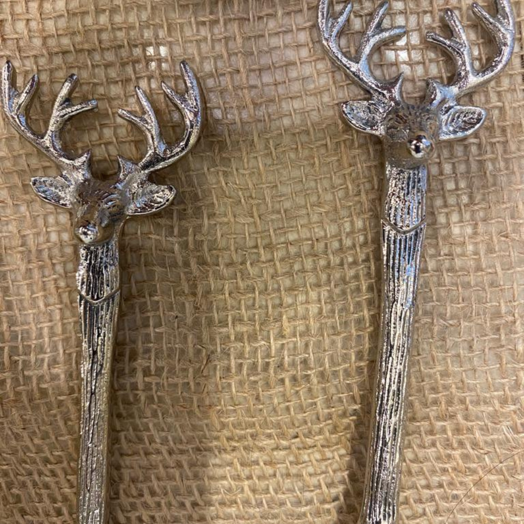 Silver Brass Cake Knife & Pastry Server Set