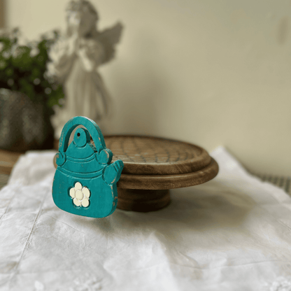 Hand carved and hand painted wooden cake/ snack stands