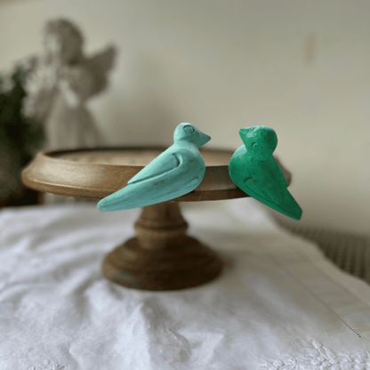 Hand carved and hand painted wooden cake/ snack stands