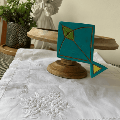 Hand carved and hand painted wooden cake/ snack stands