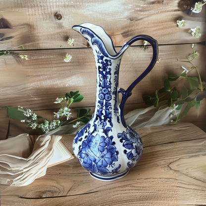 Blue and white ceramic decorative / water jug