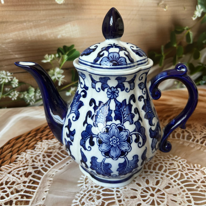Blue Ceramic Teapot