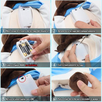 Blue Ceramic Owl Big