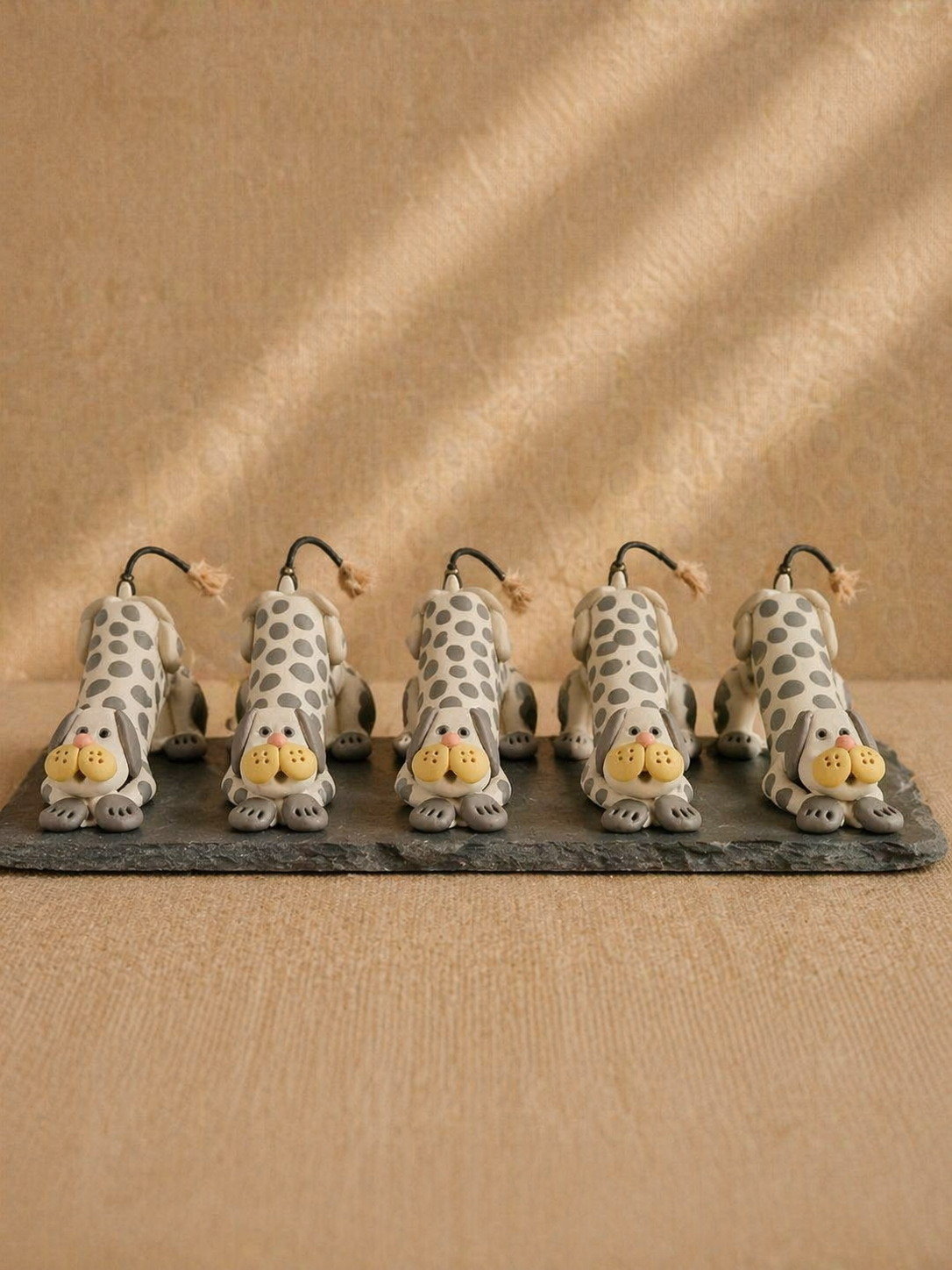 Handcrafted Ceramic Dog Table Décor – Hand Painted Mini Showpiece (6 Inch)