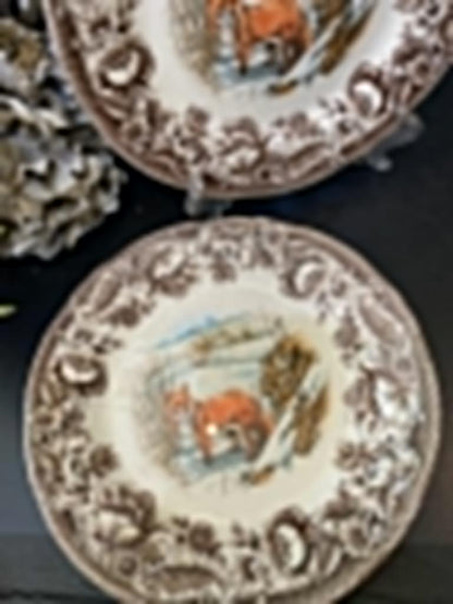 Fox Printed wall plate in round shape
