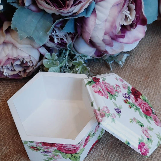 Wooden Handmade Hexagon Box - Home Decor Small Box 2