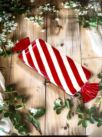 Ceramic Toffee Platter {17'' length , 6'' width, Ceramic Decor Items)