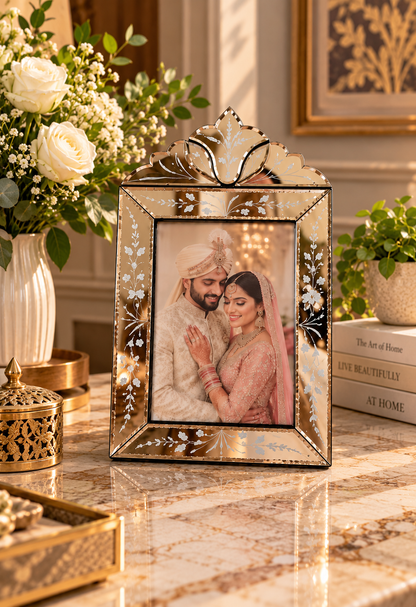 Champagne Mirror Decorative Photo Frame