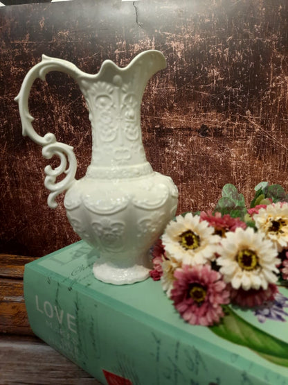 Porcelain Embossed Pattern Jug