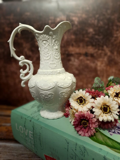 Porcelain Embossed Pattern Jug