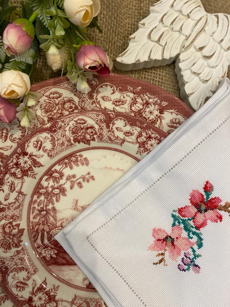 Hand Embroidery Dinner Napkins Set of 6