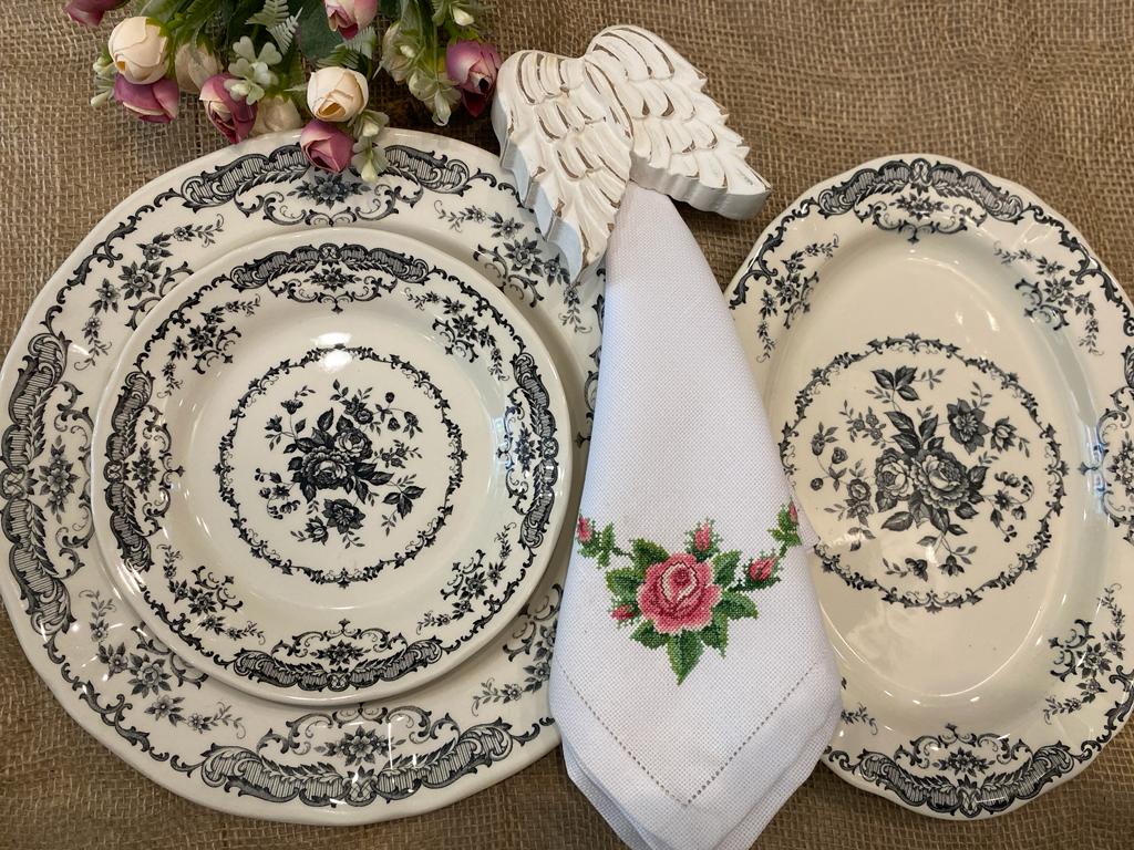 Dinner Napkins Hand Embroidery Set Of 6