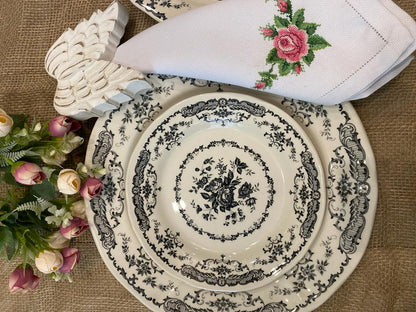 Dinner Napkins Hand Embroidery Set Of 6