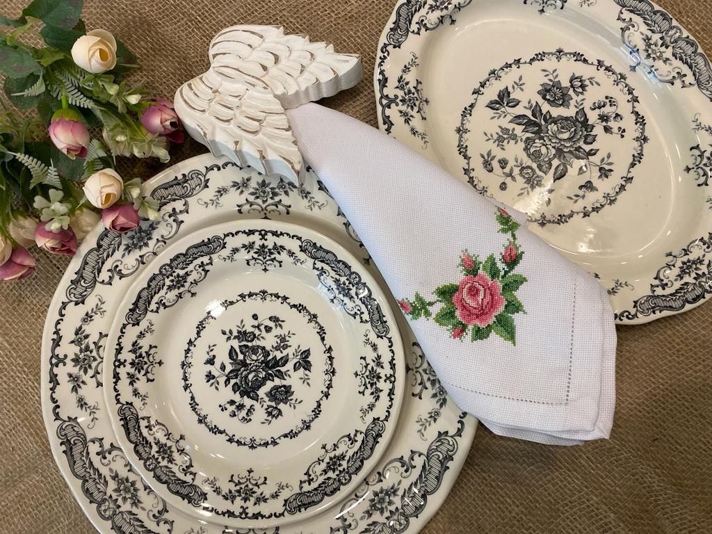 Dinner Napkins Hand Embroidery Set Of 6