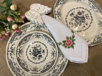 Dinner Napkins Hand Embroidery Set Of 6