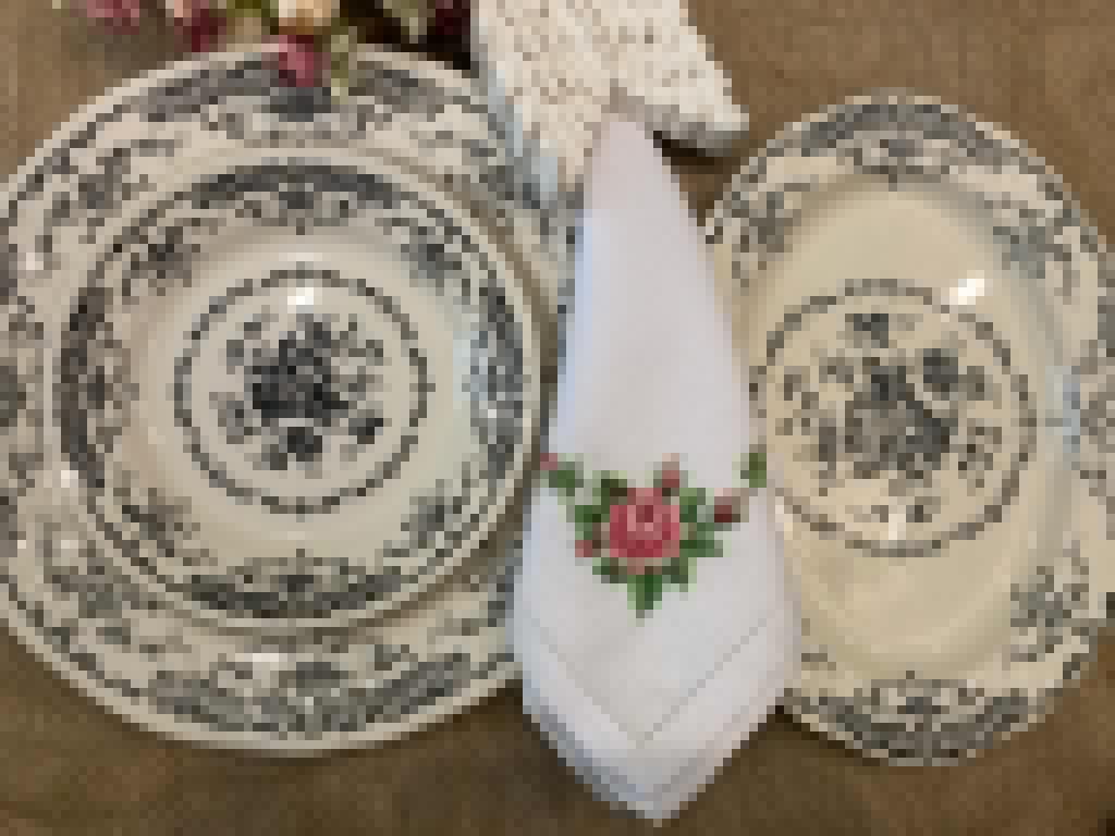 Dinner Napkins Hand Embroidery Set Of 6