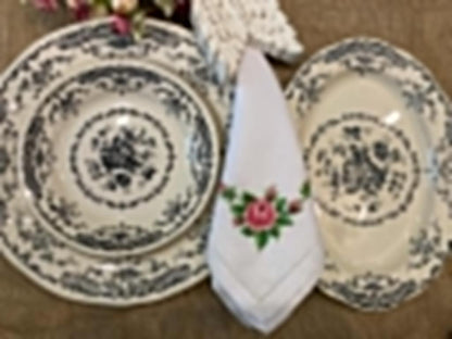 Dinner Napkins Hand Embroidery Set Of 6