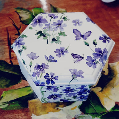 Wooden Handmade Hexagon Box - Home Decor Small Box 3