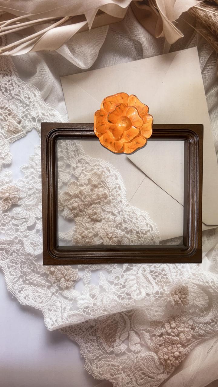 Handcrafted Sheesham Wood Photo Frame – Hand Carved & Hand Painted Wall Décor