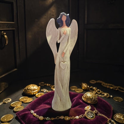 Elegant Resin Angel Figurine – Premium Home Décor Accent