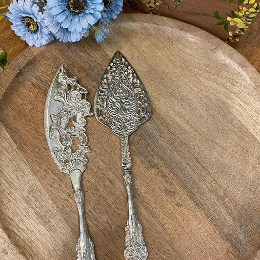 Brass Cake Server, Pizza Server, Pie Server, Wedding Cake Knife and Server