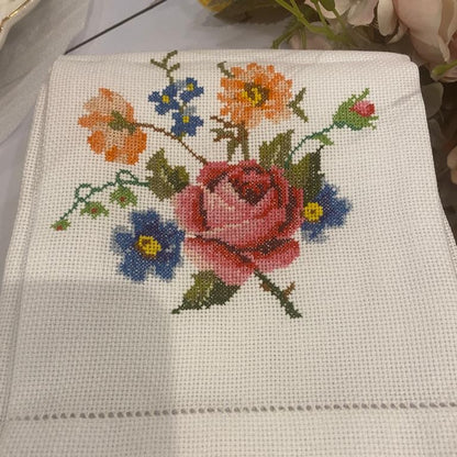 Hand Embroidery Floral Designs Hand Towels