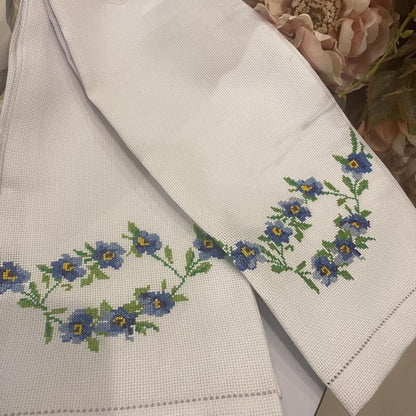 Hand Embroidery Floral Designs Hand Towels