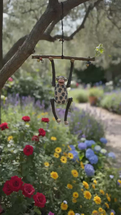 Premium Ceramic Hanging Monkey Ornament